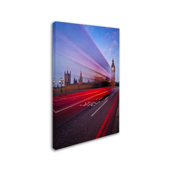 Renee Doyle 'London Big Ben Bus Lane' Canvas Art,22x32